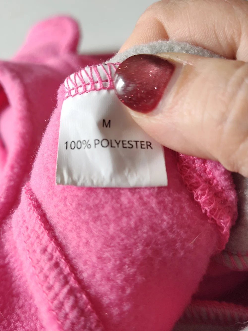 Pink and Light Gray Fleece Dog Vest Sweater
